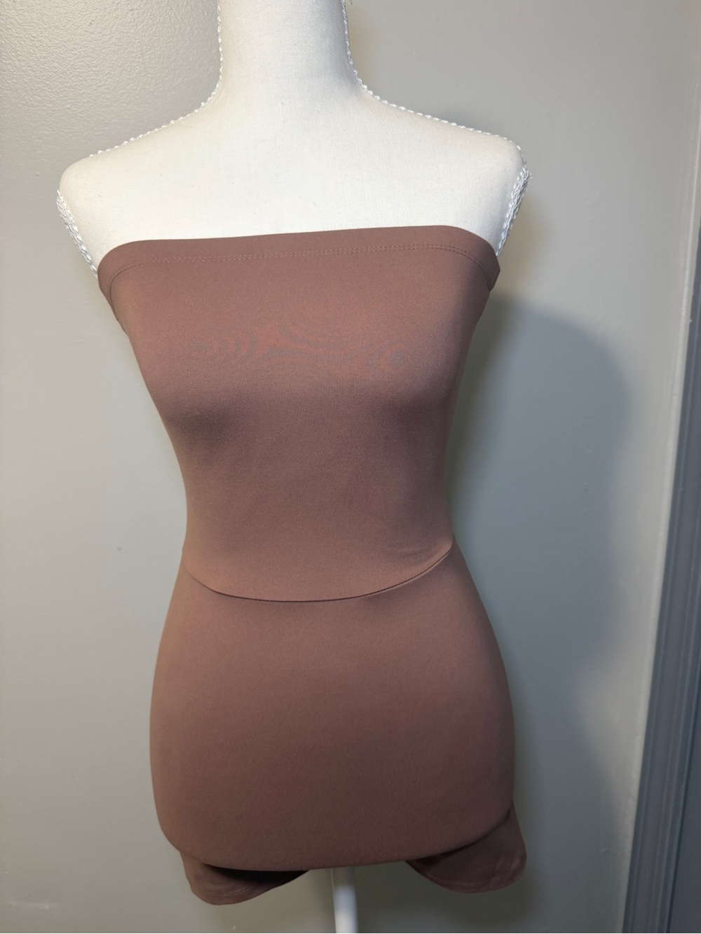 wild fable Brown Strapless Romper Shorts